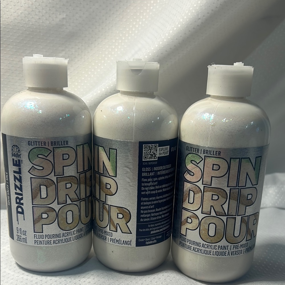 Folk Art Drizzle Craft Glitter Acrylic Paint - 50410 Salty Water Based